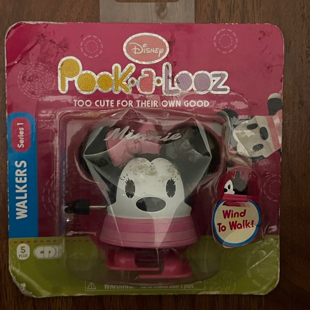 Disney Pook-a-Looz Minnie Mouse Wind-Up Toy - Pink and Black